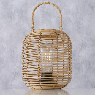 Cordless Wicker LED Table Lamp