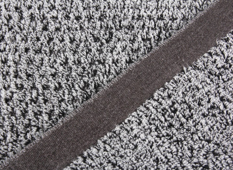 Everplush Diamond Jacquard Bath Sheet Towel Set, Set of 2, Gray