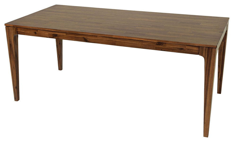 Allure 72" Wide Acacia Wood Dining Table, Brown