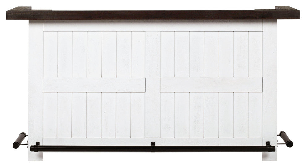Harrison Distressed White Bar - Brown,White