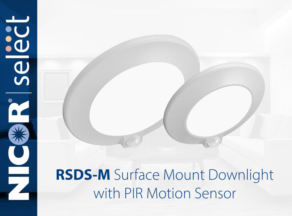 RSDSM 4" Selectable Surface Mount Downlight With PIR Motion Sensor
