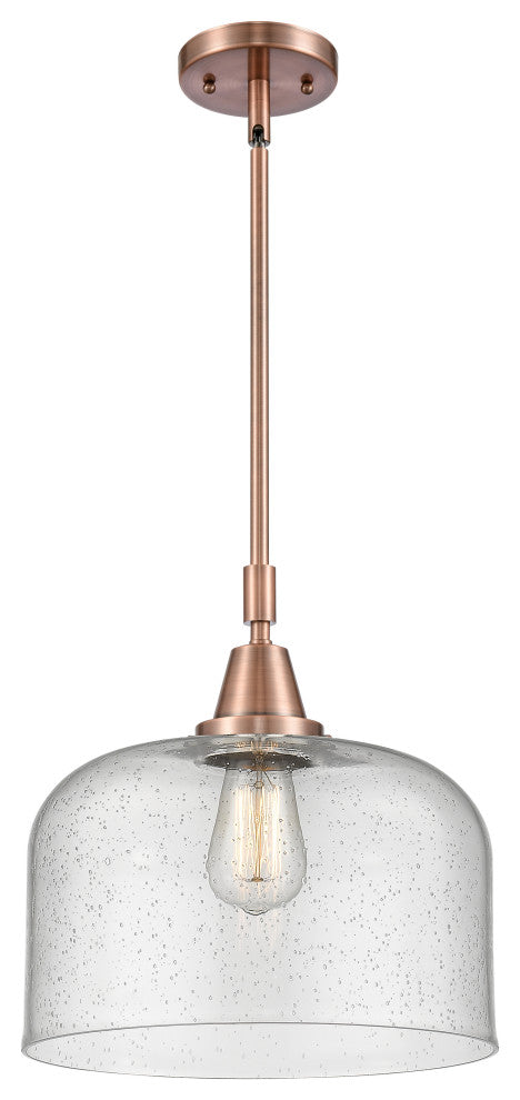 Innovations Lighting 447-1S-AC-G74-L Bell 1 Light 12" Mini Pendant