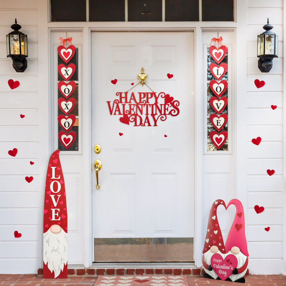 24"L Metal "Happy Valentine's  Day" Wall Decor