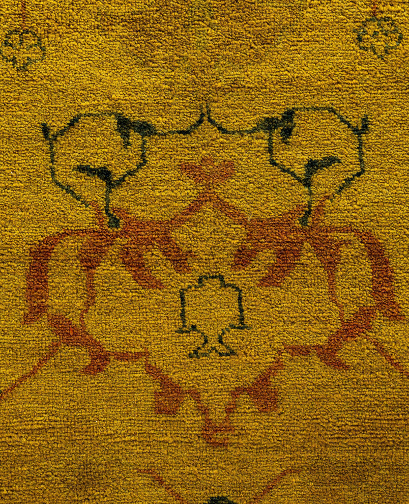 Overdyed One-of-a-Kind Hand-Knotted Area Rug Gold, 5' 10" x 8' 6"