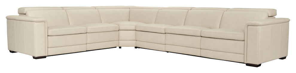 Bernhardt Lioni Leather Power Motion Sectional