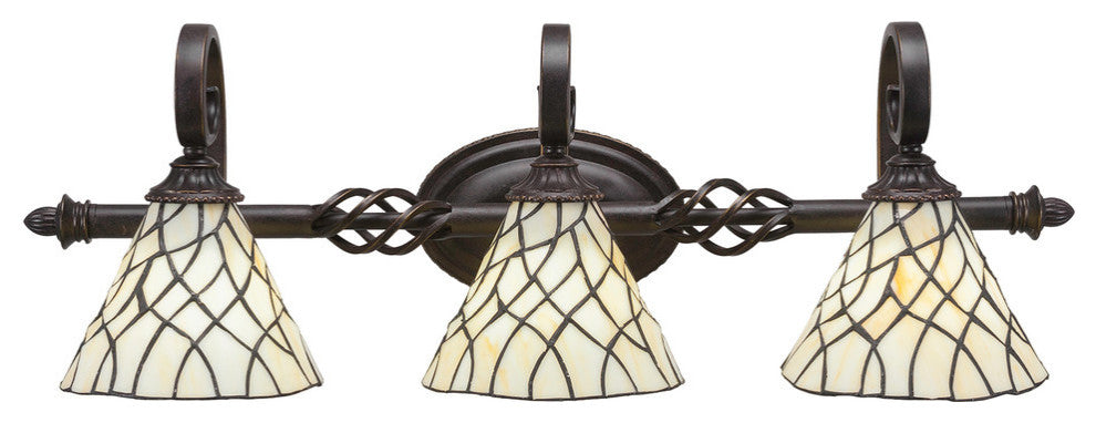 Elegante 3-Light Bath Bar, Sandhill Art