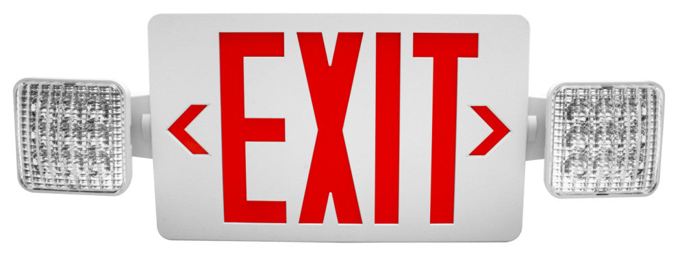 ECL3 Self-Diagnostic LED Emergency Exit Sign, Red Lettering