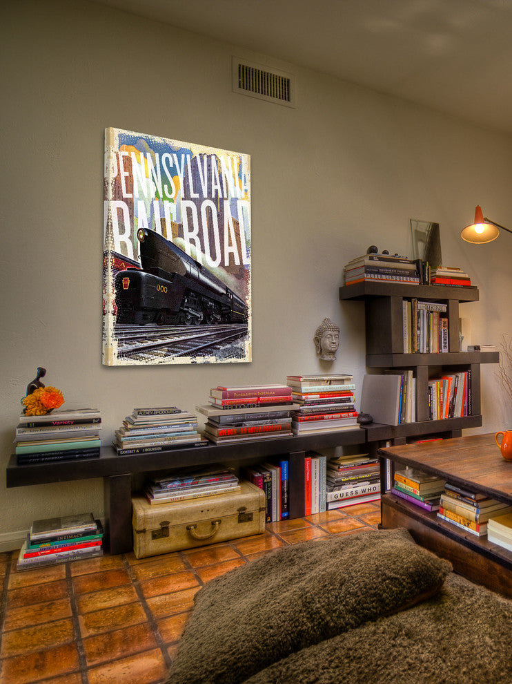 "Pennsylvania Railroad" Painting Print on Wrapped Canvas