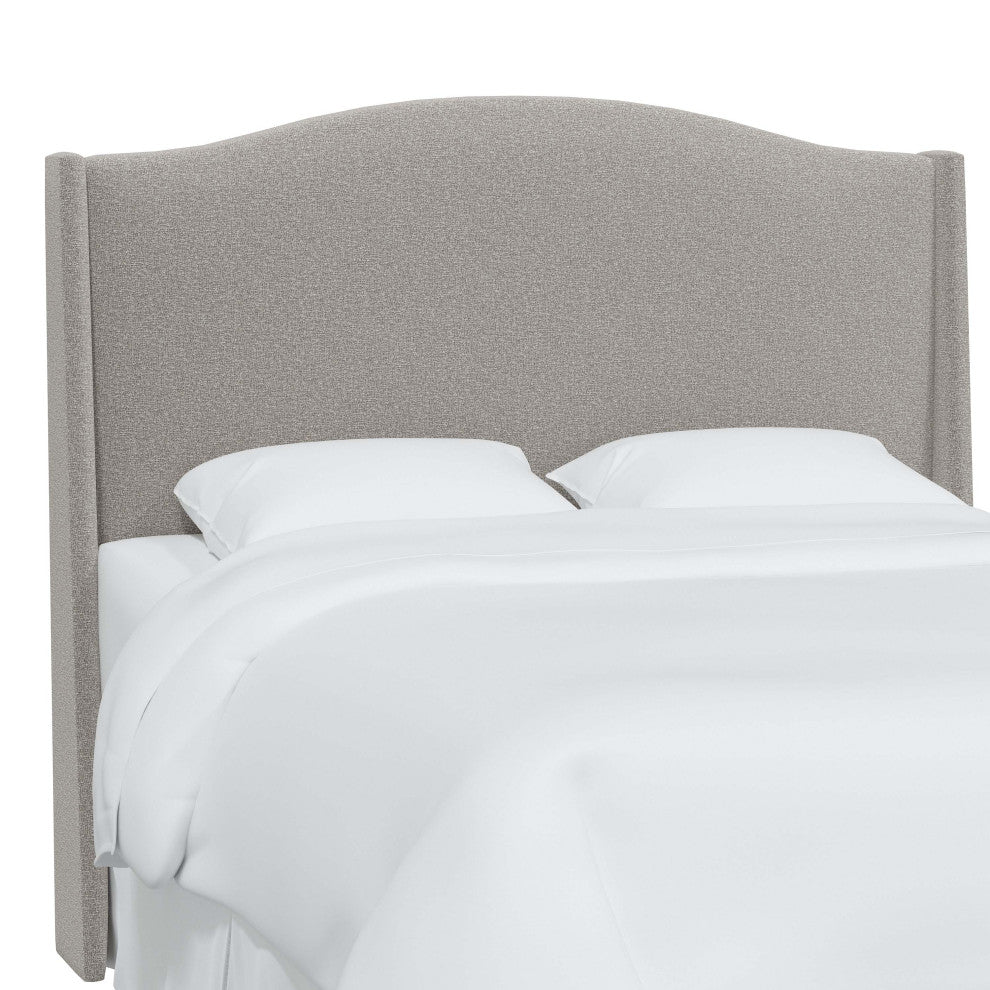 Camelback Wingback Headboard, Milano Elephant, Twin