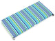 45"x19" Outdoor Spun Polyester Loveseat Cushion, Pike Azure