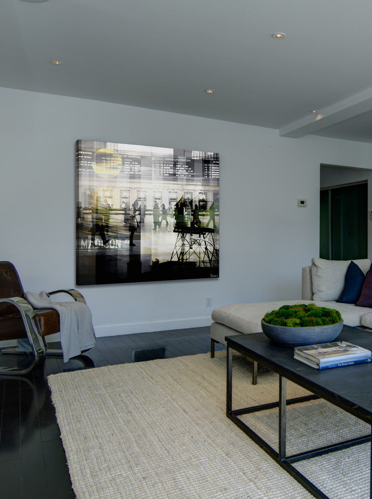 "NY Moving" Fine Art Canvas Print, 32"x32"