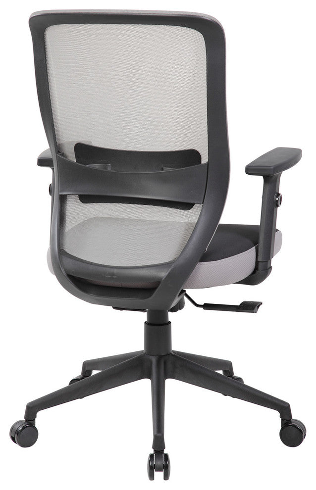 Mid-back Mesh Office Chair With Adjustable Lumbar Support and Armrests, 8196