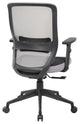 Mid-back Mesh Office Chair With Adjustable Lumbar Support and Armrests, 8196