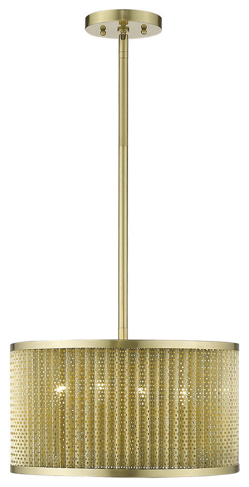 Basetti 4-Light Gold Convertible Pendant