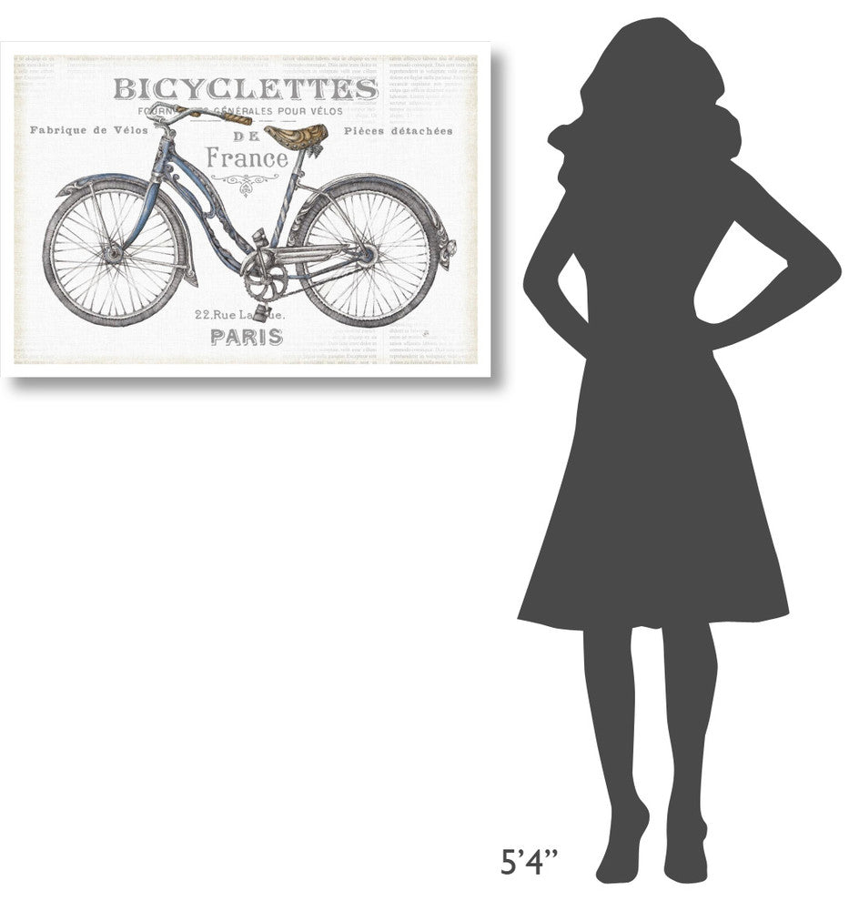 "Bicycles II" Digital Paper Print by Daphne Brissonnet, 38"x26"