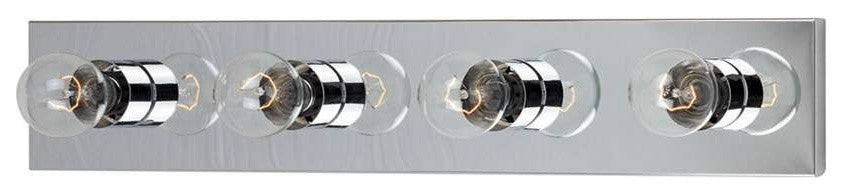 Maxim Essentials 4-Light Bath Vanity, Polished Chrome