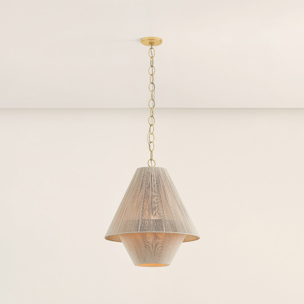 Mitzi Eleanor Pendant Aged Brass