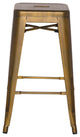 Highland Commercial Grade Barstool, Brushed Copper (Set of 4)