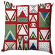 Merry Susan Decorative Throw Pillow, Bright Red, 16"x16"