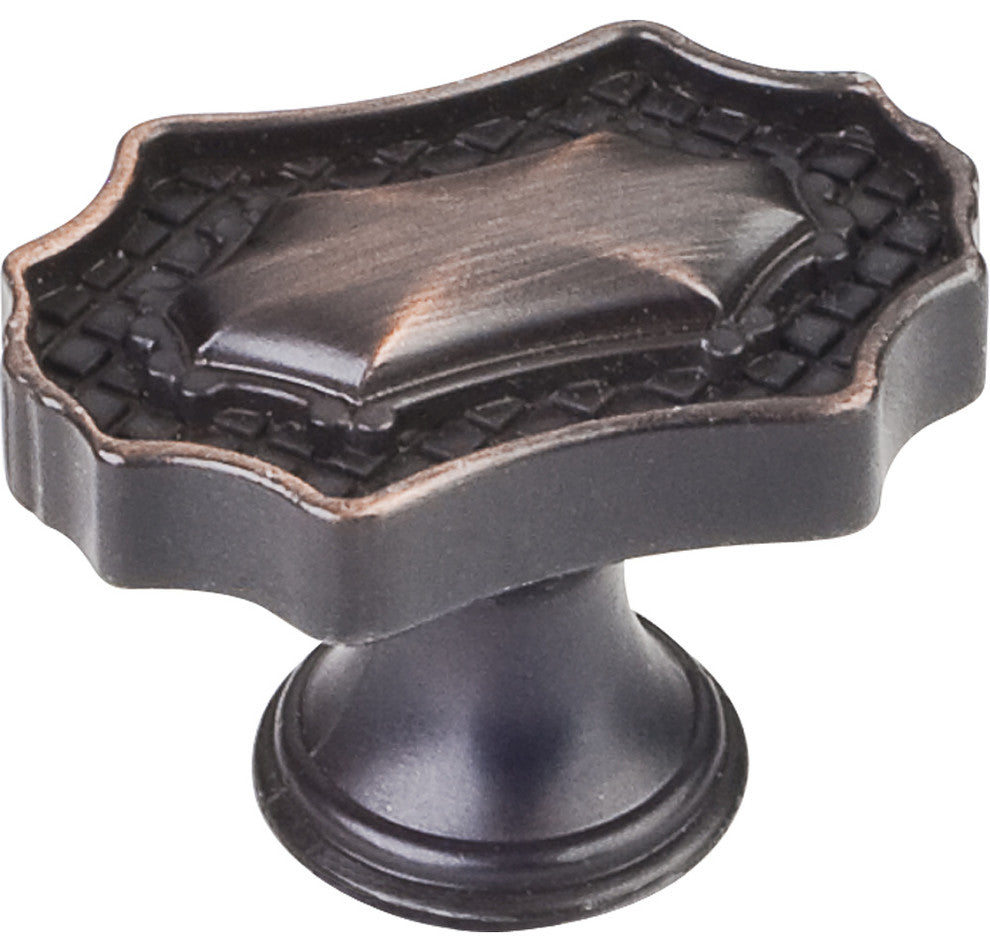 Jeffrey Alexander 211DBAC Padua Cabinet Knob, Brushed Oil Rubbed Bronze