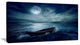 Boat Driftinga Away from the Past, Landscape Canvas Art Print, 32"x16"
