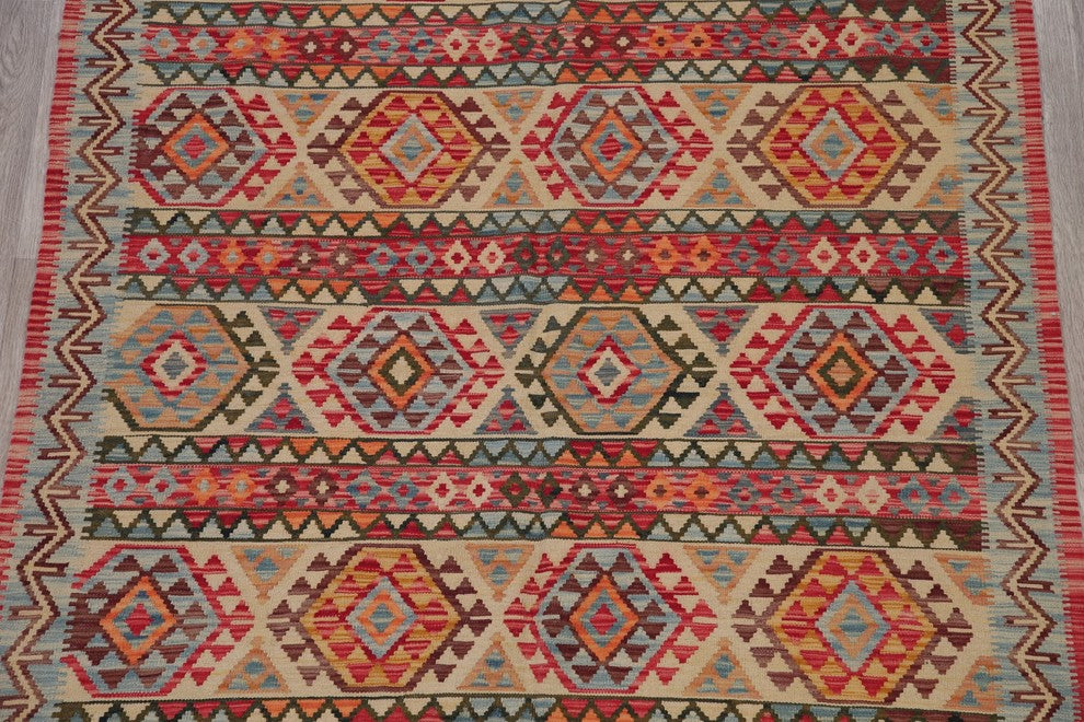 Kilim Southwestern Turkish Oriental Flat-Woven Traditional Area Rug, 8'3"X5'9"