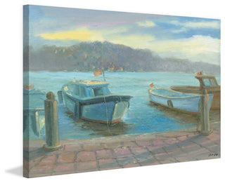 "Morning Dockside" Print on Canvas by Julie Joy