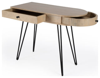 Sebastopol Reversible 2 Drawer Writing Desk, Natural