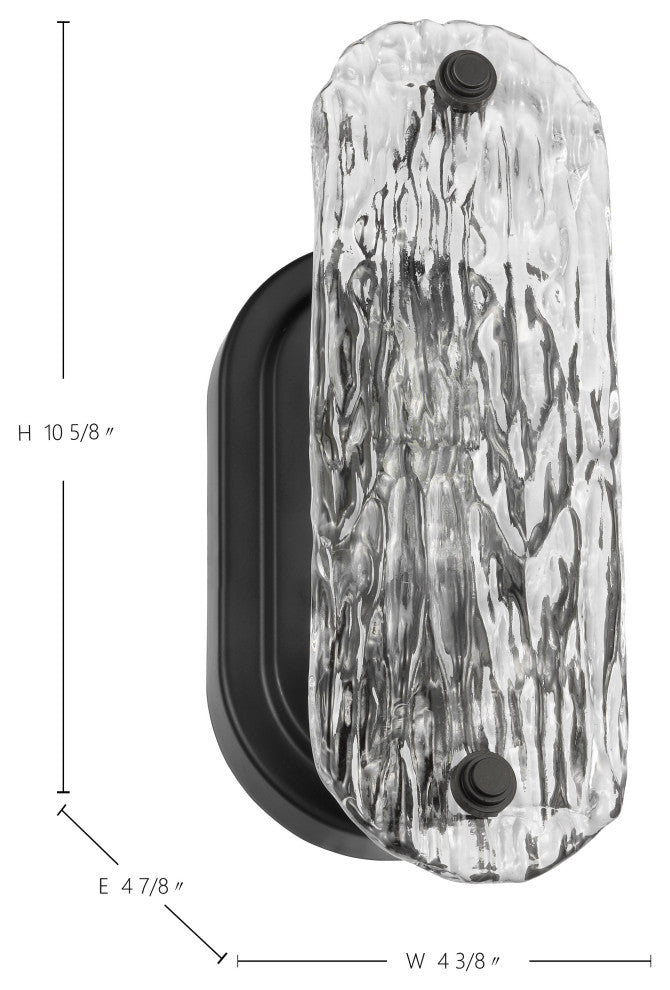 Glacier Vanity - 1 Light - Matte Black