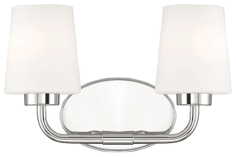 Capra, Polished Nickel, 2-Light Bath