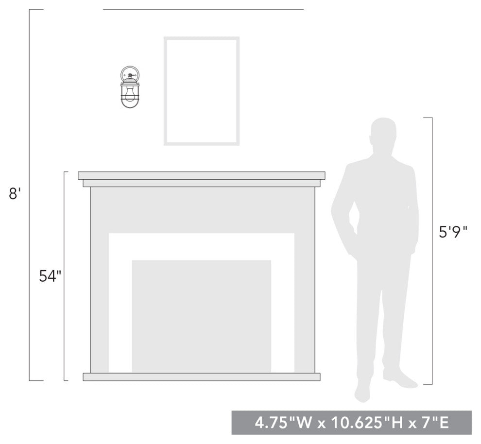Seaport 1 Light Wall Sconce