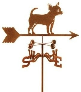 Chihuahua Weathervane With Garden Mount