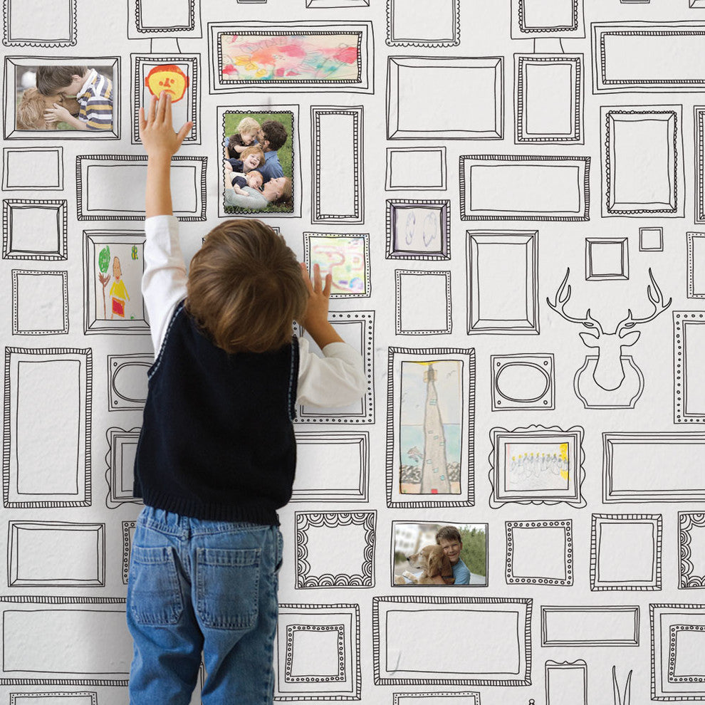 Frames Peel and Stick Vinyl Wallpaper, 24"w X 108"h