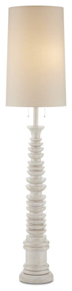 Malayan White Floor Lamp