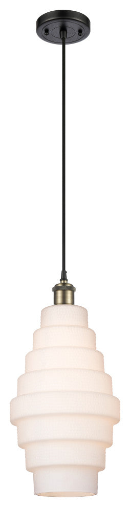 Innovations 516-1P-BAB-G671-8 1-Light Mini Pendant, Black Antique Brass