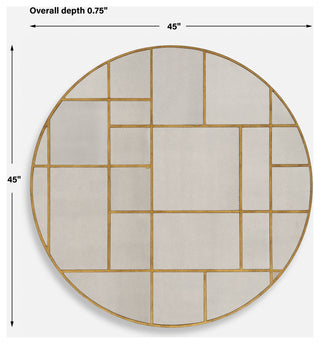 Uttermost - 09969 - Mirror - Geometric - Antiqued Gold Leaf