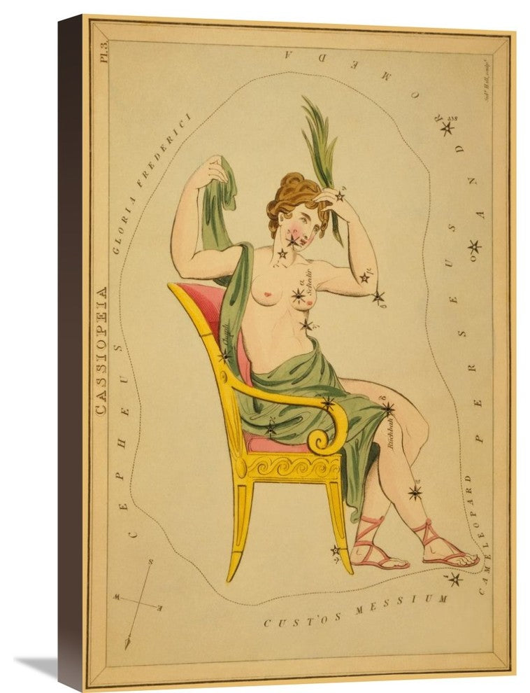 "Cassiopeia, 1825" Stretched Canvas Giclee by Jehoshaphat Aspin, 16"x24"