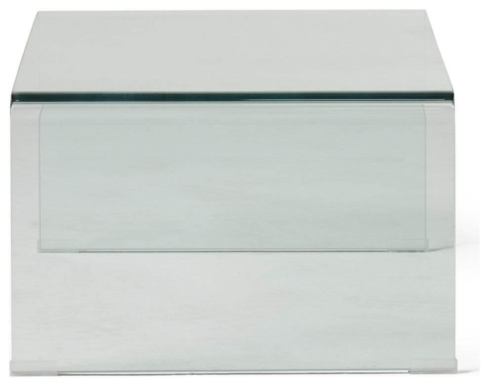 GDF Studio Classon Glass Rectangle Coffee Table