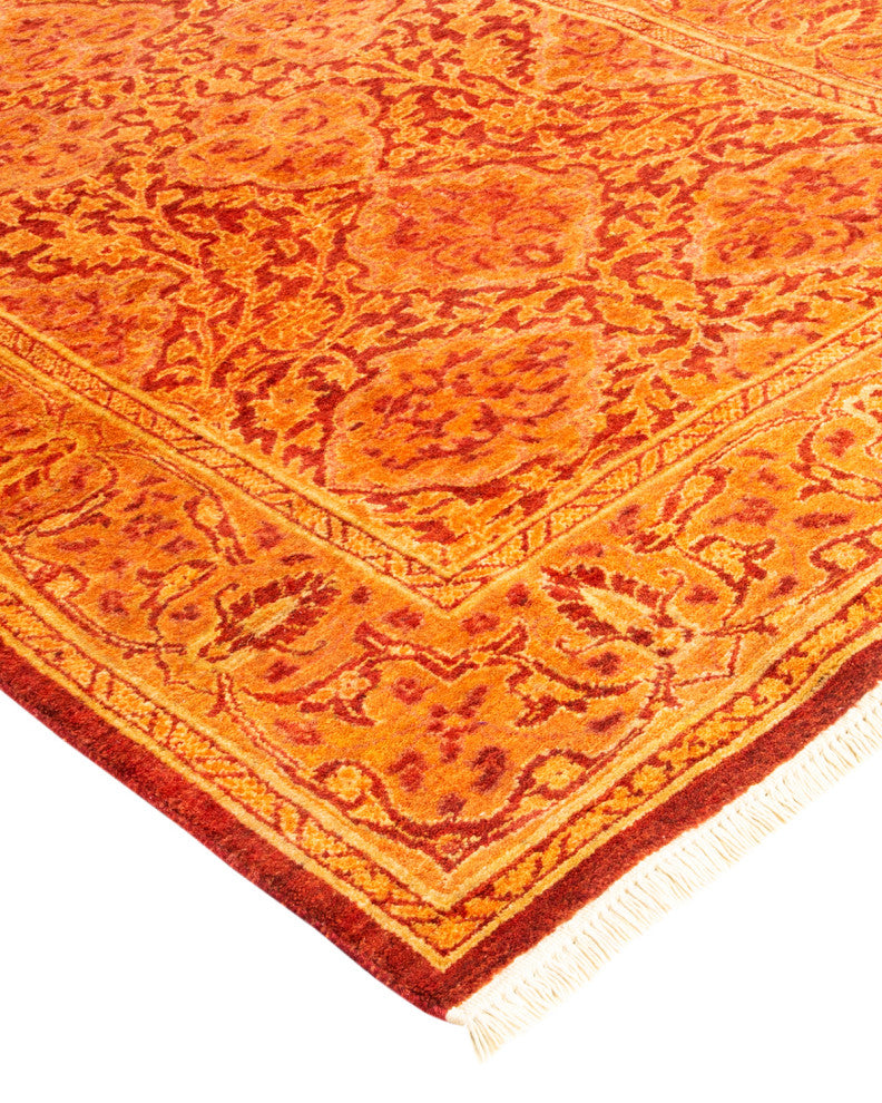 Mogul, One-of-a-Kind Hand-Knotted Area Rug Orange, 2' 6 x 10' 8