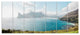 Hout Bay from Chapman Peak, Seashore Photo Canvas Art Print, 83"x32", 7 Panels