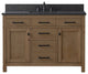 Jasper 48" Bathroom Vanity, Textured Natural, Blue Limestone