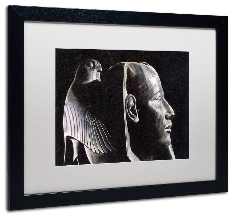 Nick Bantock 'Black Malt Falcon' Matted Framed Art, 20x16