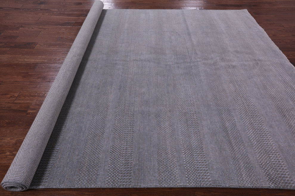 8' 1" X 10' 3" Savannah Gabbeh Wool and Silk Handmade Rug Q6759
