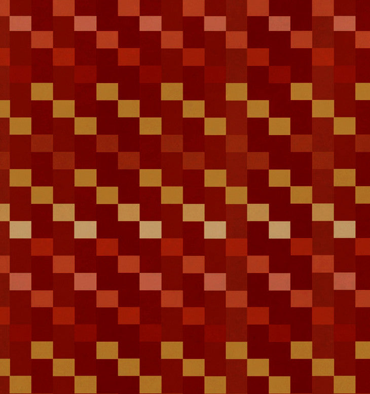Mad for Plaid Geometric Print Placemat, Set of 4, Rust