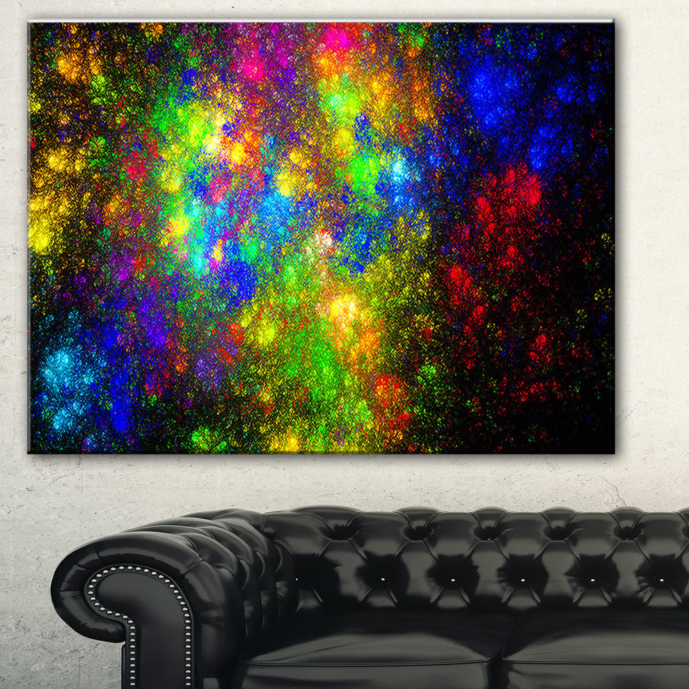 "Distant Galaxies" Abstract Digital Art Canvas Print
