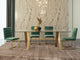 Modrest Dandy Golden and Glass Dining Table