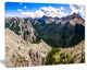 Rocky Mountains Panorama, Landscape Canvas Art Print, 40"x30"
