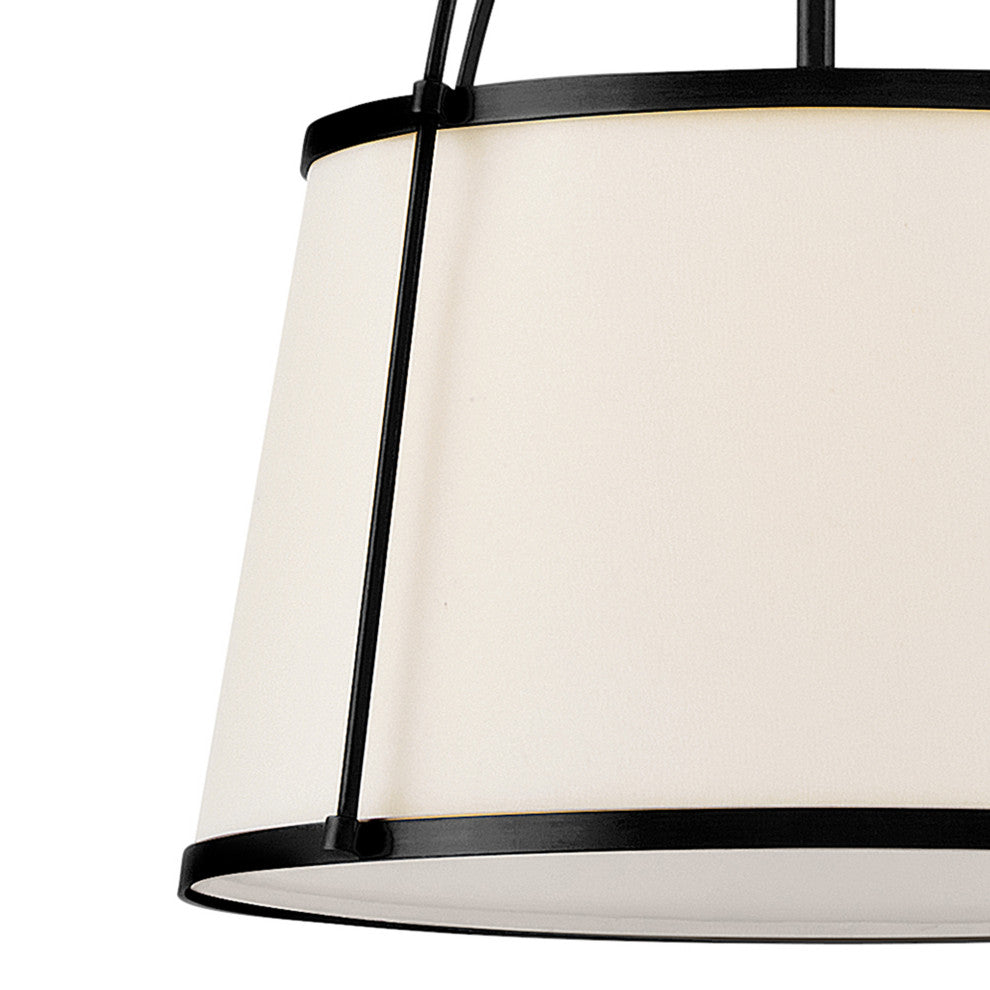Hinkley Clarke Large Drum Pendant, Black