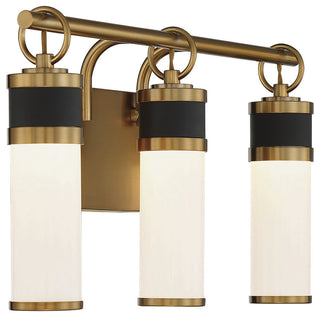 Savoy House 8-1638-3-143 Abel 3-Light LED Bathroom Vanity Light, Matte Black