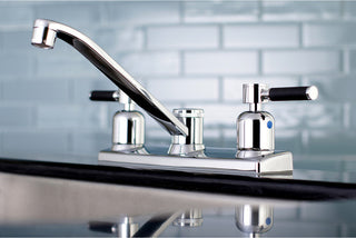 Kingston Brass 8" Centerset Kitchen Faucet, Polished Chrome